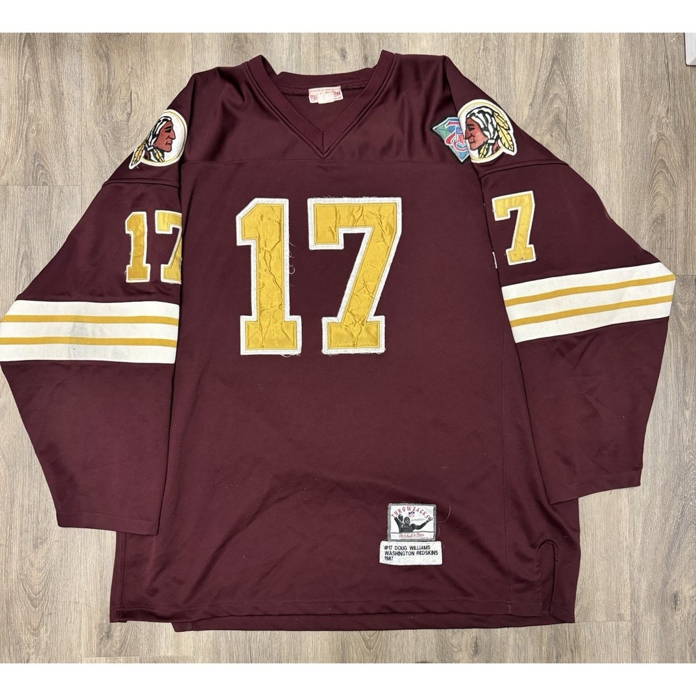 VTG Mitchell & Ness Doug Williams #17 1987 Redskins Jersey Made USA 4XL